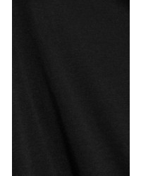 Hanro Mots Lace Trimmed Mercerized Cotton Camisole Black
