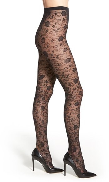Ellie black sheer lace tights – Glamify Famous For Loungewear
