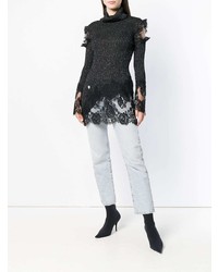 Philipp Plein Lace Knitted Sweater