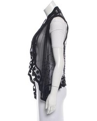 Opening Ceremony Embroidered Lace Vest