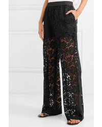 Valentino Med Corded Lace Wide Leg Pants
