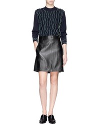 3.1 Phillip Lim Leather A Line Skirt