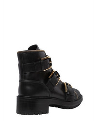 Balmain 40mm Ambra Buckled Leather Ankle Boots
