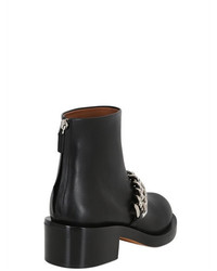 Givenchy 50mm Laura Chained Leather Ankle Boots