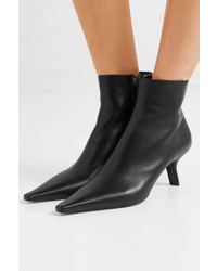 Prada 65 Leather Ankle Boots