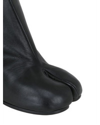 Maison Margiela 80mm Tabi Brushed Leather Ankle Boots