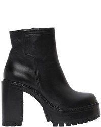 Strategia 90mm Platform Leather Ankle Boots