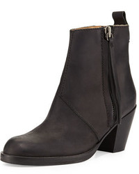 Acne Studios Acne Pistol Tumbled Leather Ankle Boot