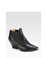 Acne Studios Alma Leather Ankle Boots Black