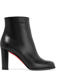 Christian Louboutin Adox 85 Leather Ankle Boots Black