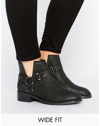 Asos Aintree Wide Fit Leather Ankle Boots