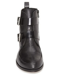 Topshop Air Double Strap Leather Ankle Boot