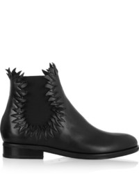 Alaia Alaa Flame Detailed Leather Ankle Boots
