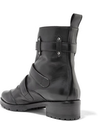 Tabitha Simmons Alex Leather Ankle Boots Black