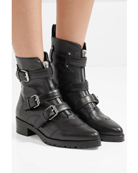 Tabitha Simmons Alex Leather Ankle Boots Black