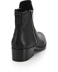 3.1 Phillip Lim Alexa Leather Double Zip Ankle Boots