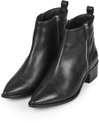 Topshop Almighty Leather Ankle Boots