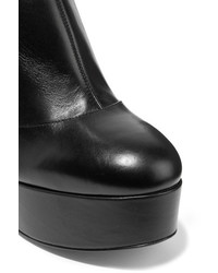 Marc Jacobs Amber Leather Platform Ankle Boots Black
