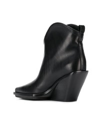 Ann Demeulemeester Angled Heel Ankle Boots