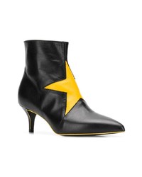 MSGM Ankle Boots With Star Patch