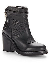 Ash Uno Leather Ankle Boots