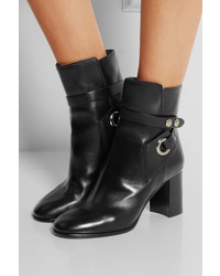Isabel Marant Ashes Leather Ankle Boots Black