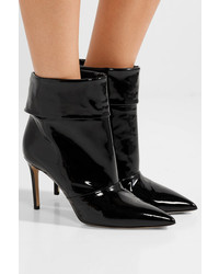 Paul Andrew Banner Patent Leather Ankle Boots