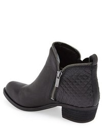 lucky brand black leather booties