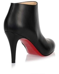 Christian Louboutin Belle 85 Black Leather Ankle Boot