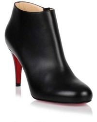 Christian Louboutin Belle 85 Black Leather Ankle Boot