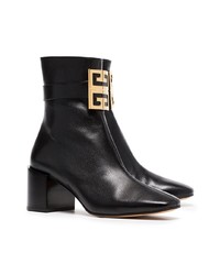 Givenchy Black 4g Leather Ankle Boots