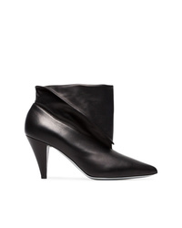 Givenchy Black 80 Foldover Leather Ankle Boots