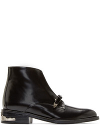 Toga Pulla Black Bow Ankle Boots