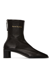 Acne Studios Black Branded Heel Boots