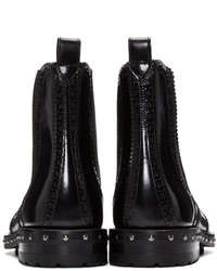 Dolce & Gabbana Black Brogue Boots