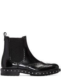 Dolce & Gabbana Black Brogue Boots