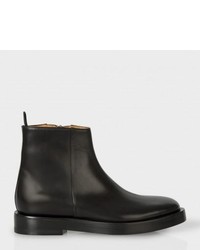 Paul Smith Black Calf Leather Barney Ankle Boots