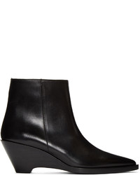 Acne Studios Black Cony Ankle Boots