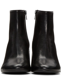 MM6 MAISON MARGIELA Black Cube Heel Boots