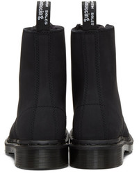 Dr. Martens Black Fur Lined Mono 1460 Boots