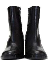 Ann Demeulemeester Black Heeled Leather Boots