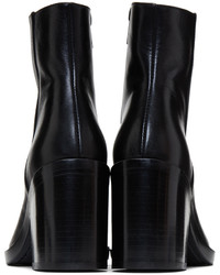 Ann Demeulemeester Black Heeled Leather Boots