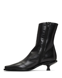 Ann Demeulemeester Black Kitten Heel Boots