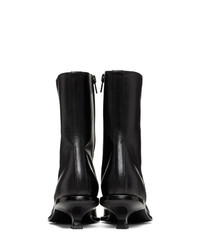 Ann Demeulemeester Black Kitten Heel Boots