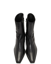 Ann Demeulemeester Black Kitten Heel Boots