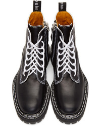 Proenza Schouler Black Lace Up Boots