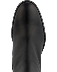 Ann Demeulemeester Black Leather 90 Ankle Boots
