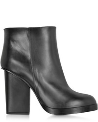 Jil Sander Black Leather Ankle Boot