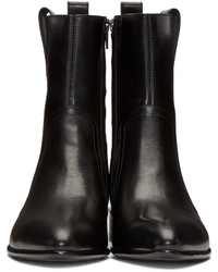 Maison Margiela Black Leather Ankle Boots