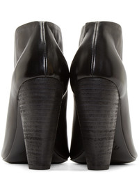 Marsèll Black Leather Cleavage Ankle Boots